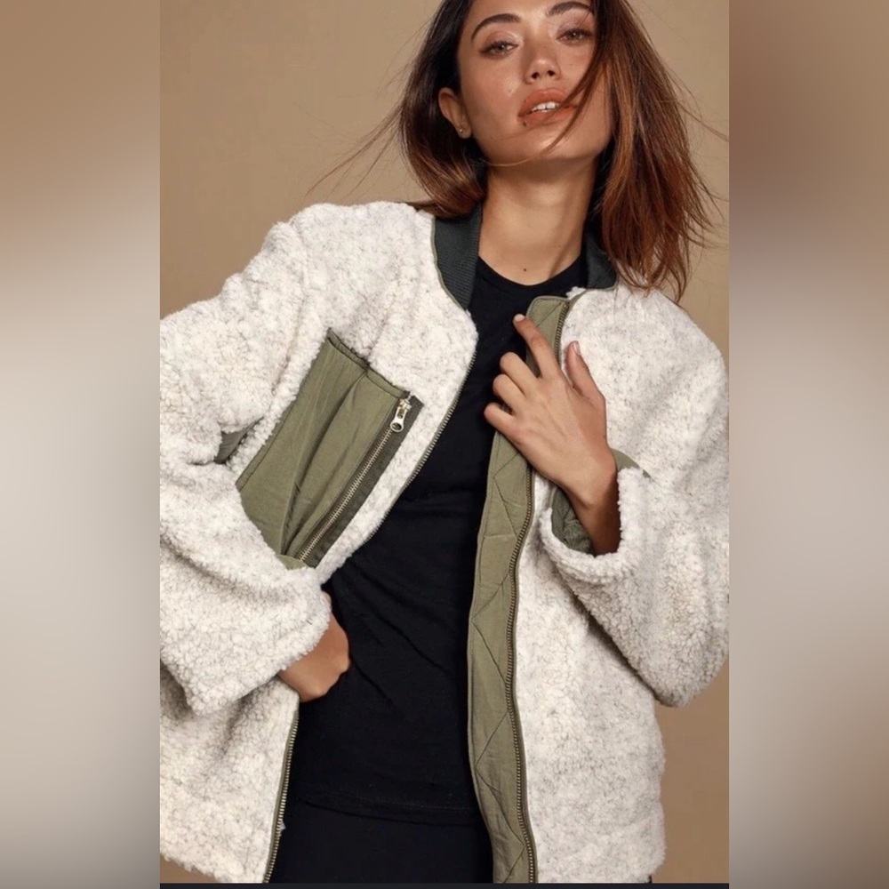 Free people rivington Sherpa jacket - Picture 3 of 8